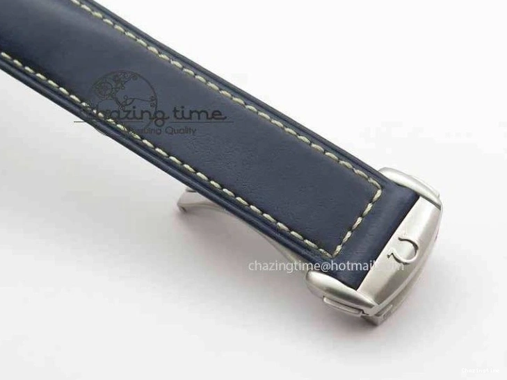 0126 Affordable 2017 Aqua Terra SS XF Best Edition Blue Textured Dial On Blue Leather Strap A 8159